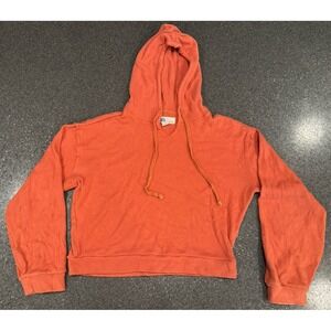 Free‎ People Beach Orange Cropped Hoodie Small